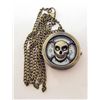 Image 1 : SKULL FACE POCKET NECKLACE WATCH