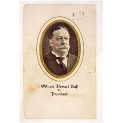 1908 WILLIAM HOWARD TAFT FOR PRESIDENT PHOTO POSTCARD