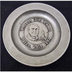 VINTAGE THOMAS ALVA EDISON COMMEMORATIVE PLATE