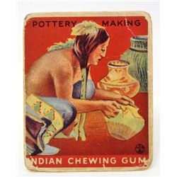 VINTAGE NATIVE AMERICAN INDIAN GOUDEY GUM TRADE CARD