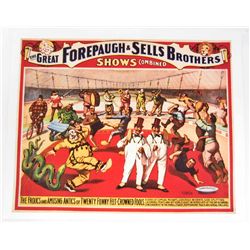 SELLS BROS. CIRCUS MUSEUM GRADE 8 X 10 CANVAS PRINT