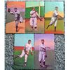 Image 1 : LOT OF 5 1984 RGI BASEBALL PLAYER ART CARD SERIES