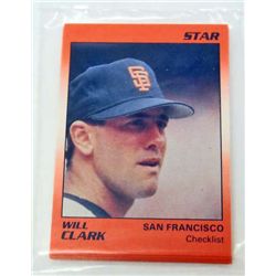 1990 STAR WILL CLARK GIANTS SEALED 11 CARD SET