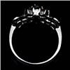 Image 2 : STERLING SILVER SAPPHIRE & TOPAZ RING SZ 7.5
