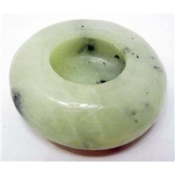 NATURAL CHINESE XIU JADE HAND CARVED INK WELL PEN WASH