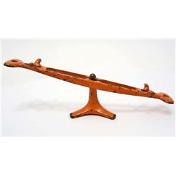 VINTAGE 1920'S CAST IRON KILGORE TOY TEETER TOTTER