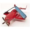 Image 2 : VINTAGE 1940'S PRESSED STEEL AIRPLANE WITH WOOD WHEELS