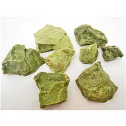 LOT OF 811.5 CTS GREEN OPAL ROUGH 8 PCS