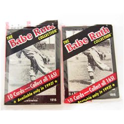 LOT OF 2 1992 BABE RUTH COLLECTION 10 CARD SEALED PACKS