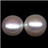 Image 1 : PAIR OF 8.61 CTS WHITE CHINESE FRESH WATER PEARLS