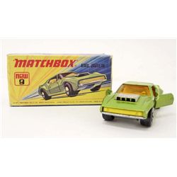 VINTAGE MATCHBOX #9 AMX JAVELIN IN ORIGINAL BOX