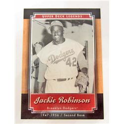 JACKIE ROBINSON 2001 UPPER DECK LEGENDS BASEBALL CARD #65