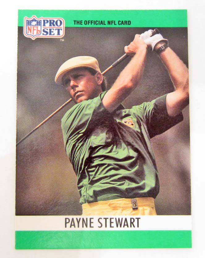 PAYNE STEWART 1990 NFL PRO SET PGA SPECIAL INSERT #1