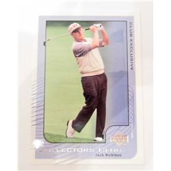 JACK NICKLAUS 2002 UPPER DECK CLUB EXCLUSIVE CARD #PGA4