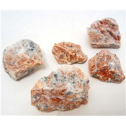 LOT OF 770 CTS BRAZILIAN ORANGE CALCITE 5 PCS