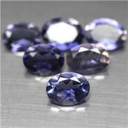 LOT OF 5.58 CTS MADAGASCAR IOLITE 6 PCS