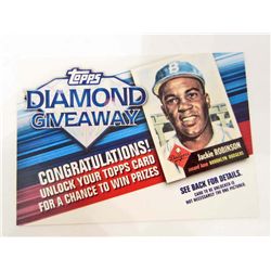 JACKIE ROBINSON 2011 TOPPS DIAMOND GIVEAWAY CARD TDG-2