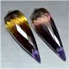 Image 1 : LOT OF 33.62 CTS OF PURPLE & GOLDEN BOLIVIAN AMETRINE