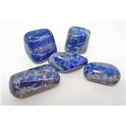 LOT OF 383.5 CTS AFGHANISTAN LAPIS TUMBLED 5 PCS