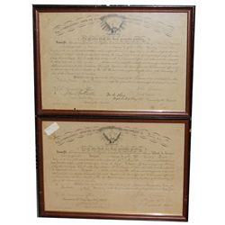 FRAMED CIVIL WAR PROMOTION LOT OF 2