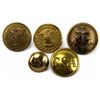 Image 1 : CIVIL WAR ERA CONFEDERATE STATES BUTTON LOT OF 5