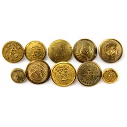 POST CIVIL WAR BUTTON LOT