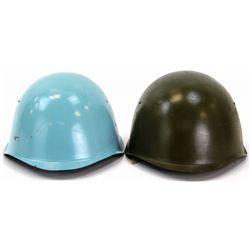 TWO CZECH COLD WAR HELMETS