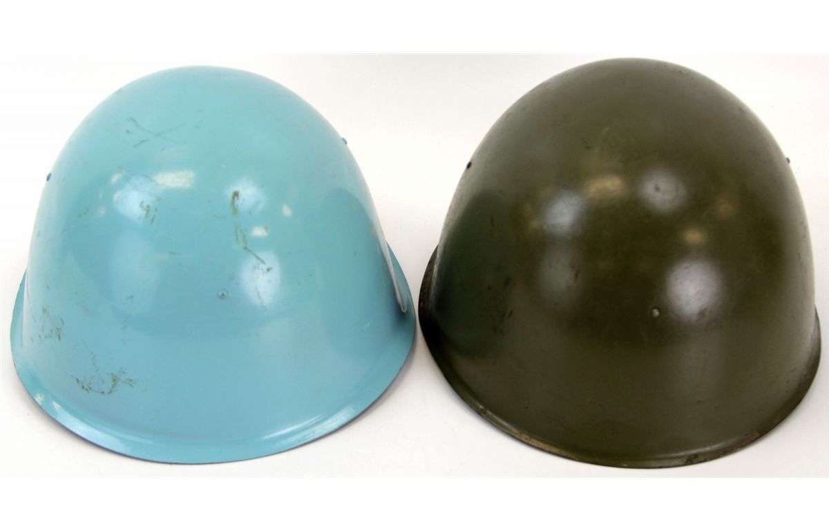 Two Czech Cold War Helmets