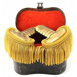 19th CENTURY ARTILLERY GOLD BULLION EPAULETTES