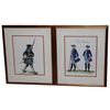 Image 2 : 4 FRAMED EUROPEAN SOLDIER PRINTS