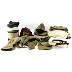 BOX LOT OF OVER 42 VARIOUS MILITARY HATS
