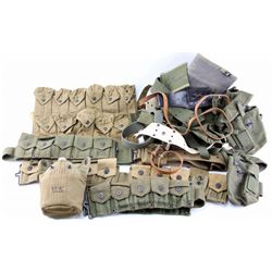 MIXED MILITARIA & WEB GEAR LOT