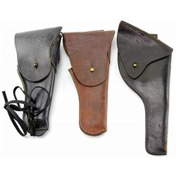 THREE MILIARY HOLSTERS CAVALRY & M1916