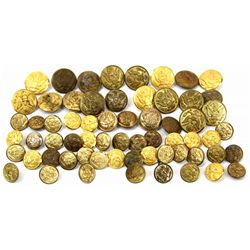 ANTIQUE MILITARY BUTTON COLLECTION