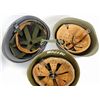 Image 5 : FIVE SURPLUS EUROPEAN MILITARY HELMETS