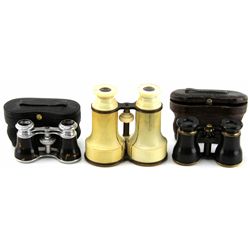 3 ANTIQUE FRENCH OPERA GLASSES