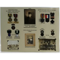 SPANISH AMERICAN WAR ARCHIVE OF SGT D F MCCARTHY