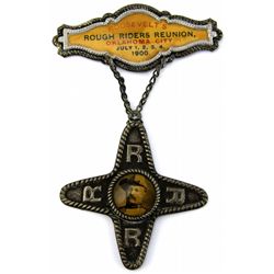 1900 OKLAHOMA CITY ROUGH RIDERS REUNION PIN