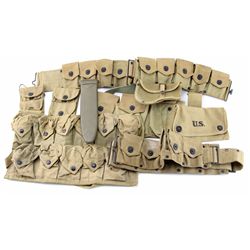 MIXED LOT WWI ERA US WEB GEAR