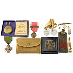 GROUPING OF WWI RELATED ITEMS MIXED COUNTRY