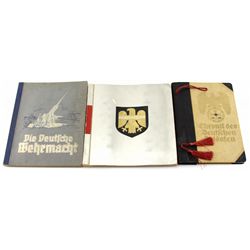 WWII GERMAN ALBUM LOT OF THREE