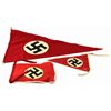 Image 1 : WWII GERMAN PENNANT LOT OF THREE