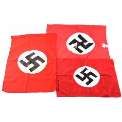 WWII GERMAN BANNER LOT OF THREE