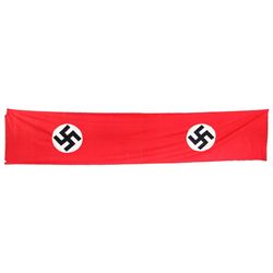 WWII GERMAN DOUBLE NSDAP BANNER