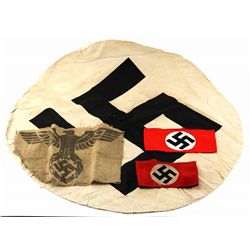 WWII GERMAN CLOTH ITEMS LOT