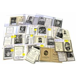 WWII GERMAN DEATH NOTICE LARGE LOT
