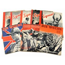 WWII GERMAN MAGAZINE LOT SIGNAL DIE WOCHE