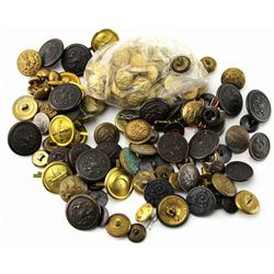 ANTIQUE MILITARY BUTTON COLLECTION