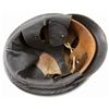 Image 5 : WWII GERMAN NSKK LEATHER MOTORCYCLE HELMET