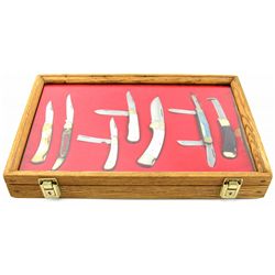 BEAR HUNTER SEVEN KNIFE CASED SET
